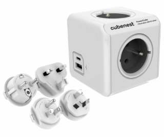 Cubenest Powercube ReWirable USB PD 20W, A+C, 4× zásuvka,...