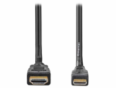 NEDIS High Speed HDMI 1.4 kabel s ethernetem/ 4K@30Hz/ zlacené konektory HDMI-mini HDMI/ černý/ bulk/ 3m