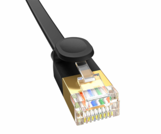 Baseus Cat 7 Gigabit Ethernet RJ45 kábel 0,5 m čierny