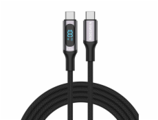 Rýchlonabíjací kábel Rocoren Digital USB-C na USB-C, PD, 1 m (sivý)