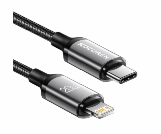 Rýchlonabíjací kábel Rocoren USB-C na Lightning Retro Ser...