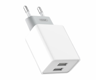 Nabíjačka XO L65, 2x USB + kábel USB (biela)