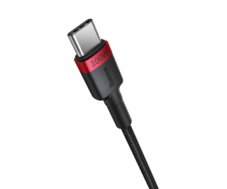 Kábel Baseus Cafule USB-C na USB-C 100W, 1m, 2ks (červeno...