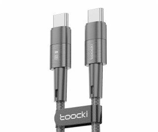 Kábel USB-C na USB-C Toocki TXCTT2-YS03, 1m, FC 60W (čierny)