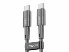 Kábel USB-C na USB-C Toocki TXCTT2-YS03, 1m, FC 60W (čierny)