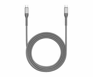 Kábel USB-C na USB-C Lention 60W, 2 m (čierny)