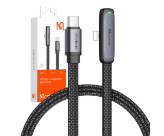 Mcdodo CA-3350 Kábel USB na USB-C, uhlový, 1,2 m (čierny)