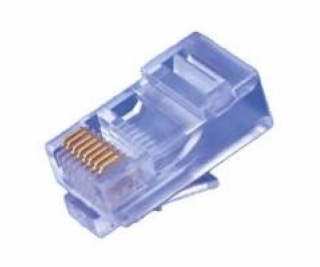 NETRACK 105-51 plug RJ45 8p8c UTP for solid cable cat. 5e...