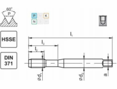 Fanar THREAD M10 DIN-371C L40 LH (6H) HSSE 800