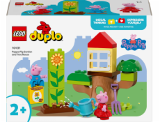 Bloky LEGO DUPLO 10431 Zahrada a domek na stromě s prasátkem Peppou