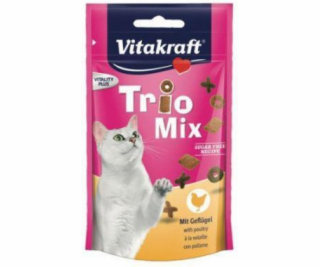 VITAKRAFT Trio Mix Poultry - pamlsek pro kočky - 60g