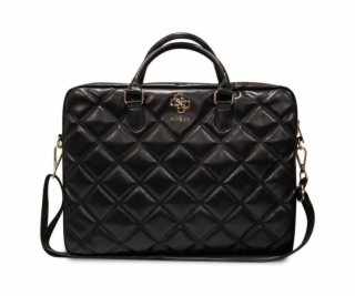 Guess PU Quilted 4G Metal Logo Computer Bag 15/16  Black ...