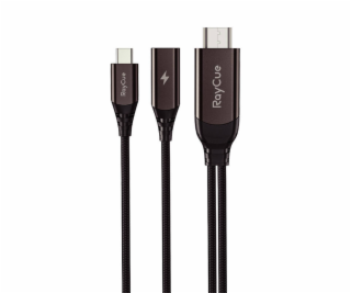 Kábel RayCue z USB-C na HDMI 2.1 4k30Hz, 2 m (čierny)