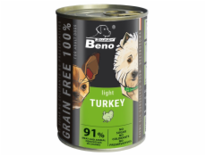 SUPER BENO Light Turkey - mokré krmivo pro psy - 415g