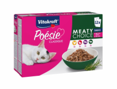 VITAKRAFT Poésie Classique Meaty choice - mokré krmivo pro kočky - 12 x 85g