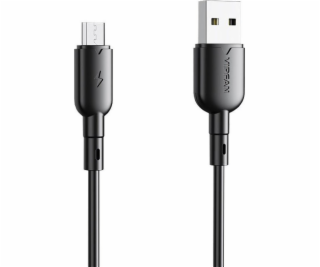 Vipfan USB-A - microUSB kábel 1 m čierny (X11MK-čierny)