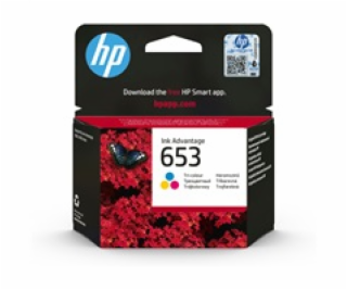 HP 653 Tri-color Original Ink Advantage Cartridge (200 pa...