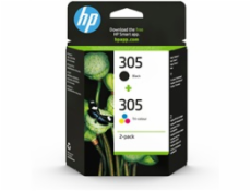 HP 305 2-Pack Tri-color/Black Original Ink Cartridge