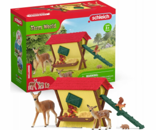 Schleich Farm World krmení lesních zvířat, hračka