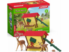 Schleich Farm World krmení lesních zvířat, hračka