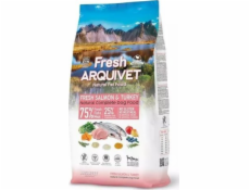 ARQUIVET Čerstvý losos s krůtím masem - polotučné krmivo pro psy - 2,5kg