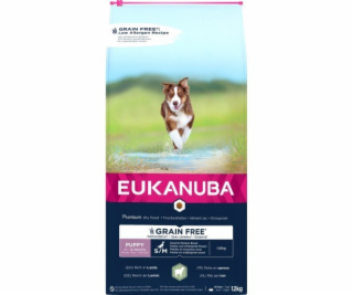 EUKANUBA Grain Free Puppy Small&Medium Lamb - suché krmiv...