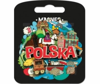 Mr. Dragon Magnet I love Poland Polska ILP-MAG-C-PL38