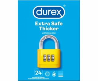 Durex Extra Safe Silnější vyztužené kondomy 24 ks