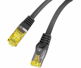 Patchcord kat.6a S/FTP LSZH CU 0,5m černý