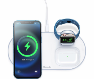 Wireless Charger Mcdodo CH-7060 3 in 1 15 W (mobile/TWS/A...