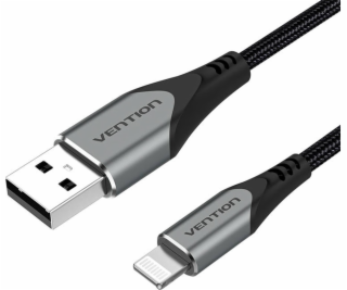 Cable USB 2.0 to Lightning, Vention LABHF 2.4A 1m (Gray)