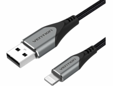 Cable USB 2.0 to Lightning, Vention LABHF 2.4A 1m (Gray)