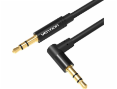 Cable Audio 90 degree mini jack 3,5mm AUX Vention BAKBD-T 0.5m (black)