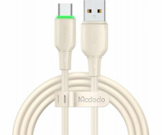 USB to USB-C Cable Mcdodo CA-4750 s LED svetlom 1.2m (beige)