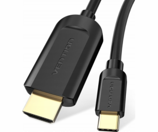 Cable USB-C do HDMI 1.4 Vention CGUBG 4K 30Hz 1,5m (black)