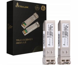 Extralink SFP+ 10G 2-balení | Modul SFP+ | 10Gbps LC/UPC ...