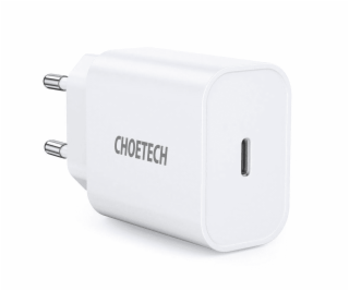 Sieťová nabíjačka Choetech Q5004 EU USB-C, 20 W (biela)