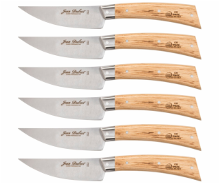 Jean Dubost Laguiole 6 pcs. Steak Knife Set, Oak Wood