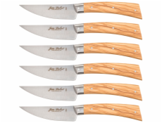 Jean Dubost Laguiole 6 pcs. Steak Knife Set, Olive