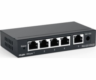 Ruijie Networks RG-ES105D - neřízený přepínač 5 portů 100...