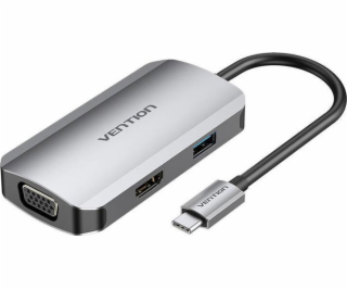 USB-C Docking Station na HDMI, VGA, USB 3.0, PD 0.15m Ven...