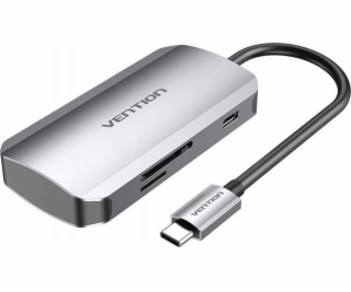 USB-C do 3x USB3.0 Docking Station, SD, TF, PD 0.15m Vent...