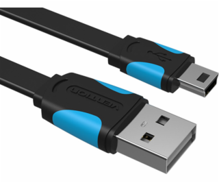 Płaski kábel USB 2.0 A do Mini 5 pinowy Vention VAS-A14-B...