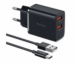 Mcdodo CH-5072 USB-A*2, 12W power charger + USB-A do USB-...