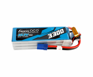 Gens ace 3300mAh 22,2V 45C 6S1P Lipo Battery Pack s EC5 k...