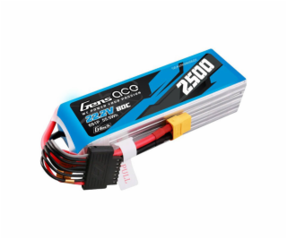 Gens ace G-Tech 2500mAh 22,2 V 80C 6S1P Lipo Battery Pack...