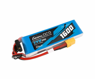 Batéria GensAce G-Tech LiPo 1600mAh 7,4 V 45C 2S1P XT60