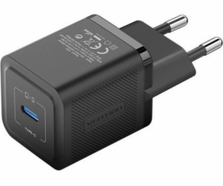 Wall Charger, Vention, FEPB0-EU, USB-C, 20W, GaN (black)