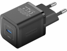 Wall Charger, Vention, FEPB0-EU, USB-C, 20W, GaN (black)