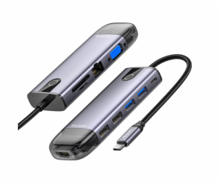 Mcdodo HU-7740 6w1 USB-C Hub (USB-C, HDMI, USB3.0*2, SD, TF)